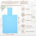 thumbnail image 2 of Uxcell 4 Pcs Foldable Cutting Board, 15" x 8.5" Plastic Folding Cutting Board Chopping Mat Non-Slip for Cooking Camping, Sky Blue, 2 of 7