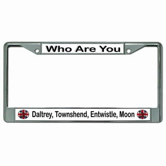 The Who Daltrey Moon Chrome License Plate Frame