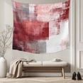 thumbnail image 5 of Red Grey Oil Painting Tapestry for Bedroom Wall Hanging Tapestry, Abstract Modern Street Smear Art Ceiling Backdrop Tapestries Poster Blanket Wall Decor for Teens Room Living Room Dorm 59" x 79", 5 of 8