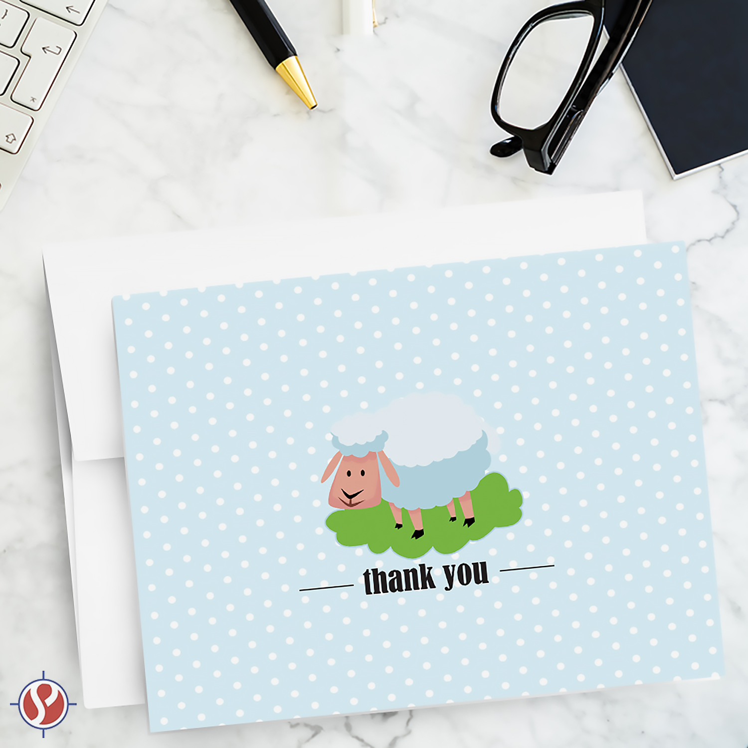 Assorted Lovely Animal Thank You Greeting Cards, Great for Baby Showers, Kid's Birthdays, Announcements, Holidays, etc. | 4 x 6” Cards When Folded | Pack of 30
