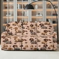 thumbnail image 2 of Xoenoiee Dachshund Chocolate Print Recliner Sofa Covers Stretch 3 Seater Recliner Couch Covers for 3 Cushion Couch 8 Pieces Washable Reclining Sofa Slipcovers, 2 of 7