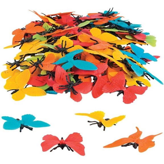Fun Express Colorful Butterfly Counting Counters - Educational Toys for Kids Perfect for Learning Math Activities & Skill Development Classroom Home Play & Hands-On Learning - Multi-Color - 100 Piece