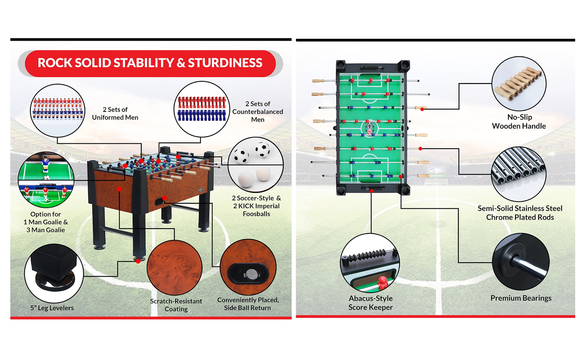 KICK Emperor 55" Foosball Table