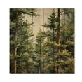 thumbnail image 3 of Designart "Pine Tree Euphony II" Landscapes Print on Natural Pine Wood, 3 of 5
