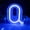 Q, variant on Led Light Up Letters-blue Holiday Letter Light- Battery & USB Powered Customizable Marquee Lights For Wall Decor- Home- Bar- Wedding & Gift.