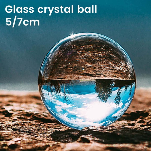 Muyoka MTFun Bola de cristal transparente suave K9 bola de lente transparente decorativa bola de lente transparente adorno de escritorio para el hogar para fotografía hogar boda decoración de la ofici Muyoka Hogar