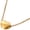 Gold, variant on Titanium Steel Heart-shaped Pendant Necklace for Women Minimalist Delicate Classic Short Clavicle Chain Rose Gold