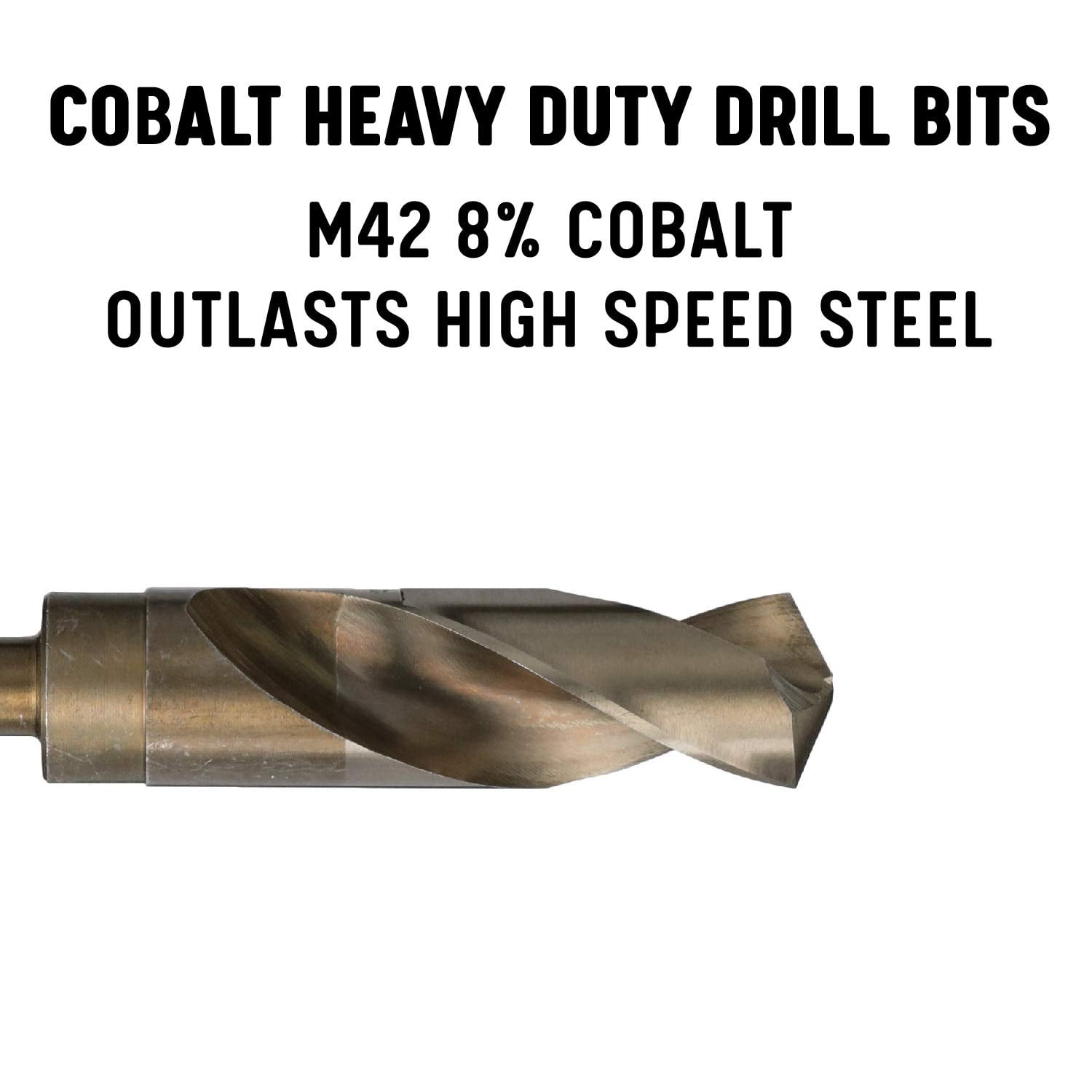 3/4" Cobalt Reduced Shank Drill Bit, 3/8" Shank, Drill America, D/ACO3/8X3/4