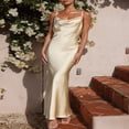 thumbnail image 3 of Women‘s Long Bodycon Dress with Spaghetti Straps, 3 of 8