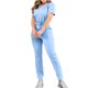thumbnail image 4 of Traje Elástico de las Mujeres, Manga Corta Delgada Estirable Y Pantalones Cortos para Uso Casual Y Casero, Ligero Y Transpirable Vestido Suelto, 4 of 7