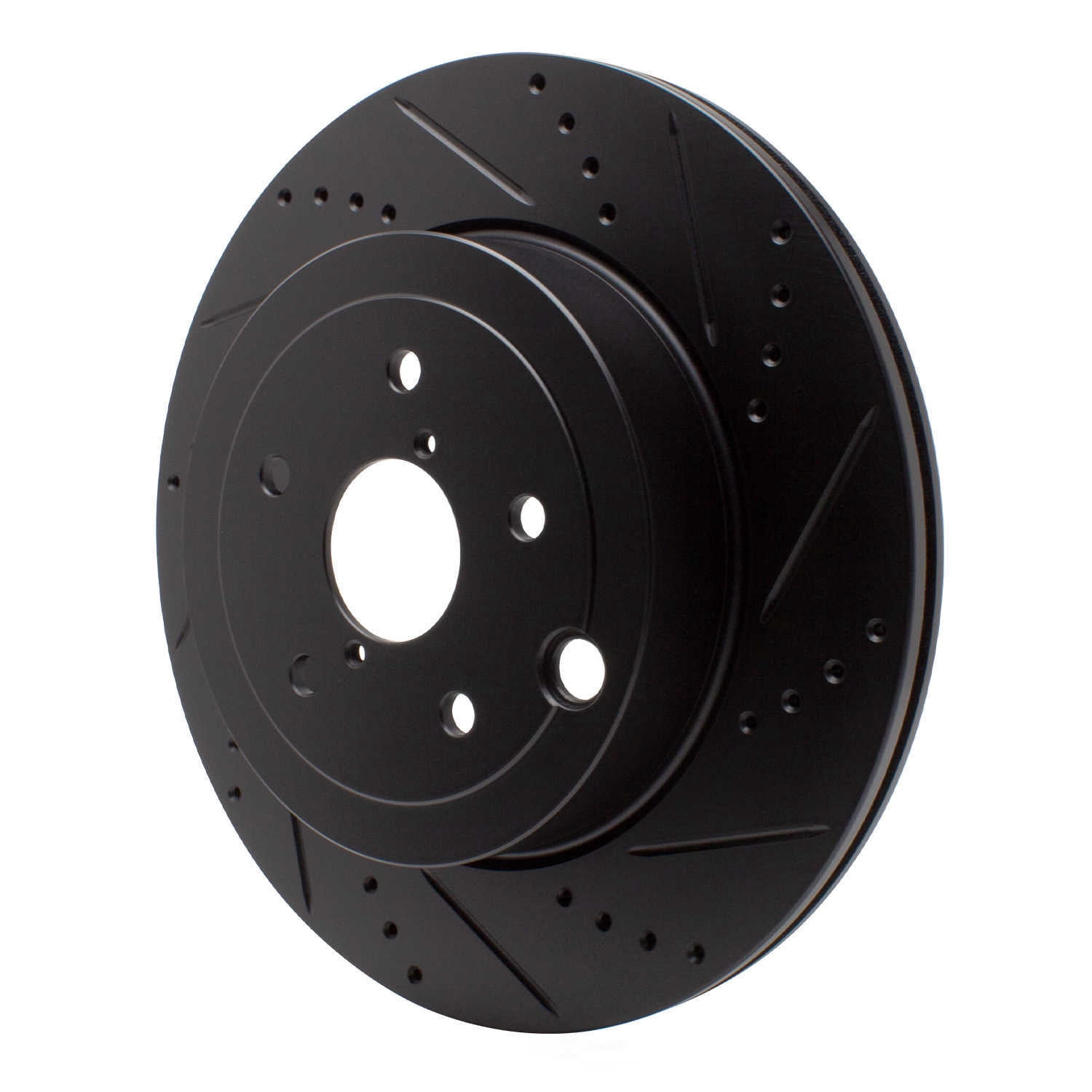 Dynamic Friction Company 633-13042R DFC Brake Rotor - Drilled And Slotted - Black
