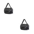 thumbnail image 3 of maskred Sacs de Rangement Pliables en Polyester pour Voyage Sac de Plage Léger et Peu Encombrant Réutilisable Motif Noir 2Set, 3 of 6