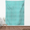 thumbnail image 4 of Chevron Sofa Upholstery Fabric by the Yard, Modernistic Zigzag Pattern with Contemporary Ornaments in Grunge Design, Decorative Fabric for DIY and Home Accents, Pearl Teal by Ambesonne, 4 of 5