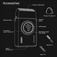 thumbnail image 5 of VGR 377 Foil Shaver for Men, Electric Razor for Shaving Face with Double Foil, 21-Speed 9000 RPM Motor Bald Shavers LED Display Titanium Foils, Barber Supplies (Black), Men's Gifts, 5 of 7