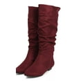 thumbnail image 5 of Soda DB17 Women Suede Knee High Round Toe Flat Slouch Boot, 5 of 5