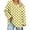 28-Yellow, variant on Yutgune Women's Plus Size Polkad T Shirt Long Sleeve V Neck Tops for Women Casual Loose Fit Tunic Shirt,L-5xl