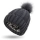 thumbnail image 1 of Gorro elástico acanalado para proteger el cabello. Protege el peinado con un gorro de satén elástico, holgado y cálido., 1 of 3