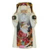 Kurt Adler 11.5 in. Czar Treasures Wooden Santa with Backpack