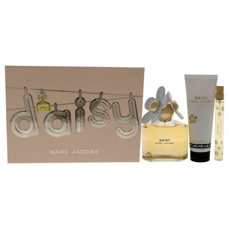 Daisy by Marc Jacobs for Women - 3 Pc Gift Set 3.4oz EDT Spray, 0.33oz EDT Spray, 2.5oz Body Lotion