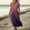 Purple, variant on SMihono Flowy Vacation Dress for Women Summer 2025 Trendy Gradient V Neck Casual Short Sleeve A-Line Beach Maxi Dresses White XXL