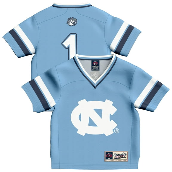 Toddler GameDay Greats #1 Carolina Blue North Carolina Tar Heels Lightweight Collegiate Football Fashion Jersey
