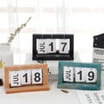 thumbnail image 5 of Calendario perpetuo de madera vintage, calendario plegable de madera H, 5 of 5