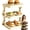 White, variant on Multi-Layer Dish & Prep Tray Storage Rack, Multifunctional Foldable Vertical Plate Organizer for Cabinet, Vegetable Plate Display Rack Organizer Dish, Compact and Easy to Store When Folded