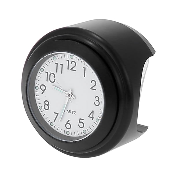7/8" a 1" Motocicleta Manillar Reloj Juego Negro Blanco Panel