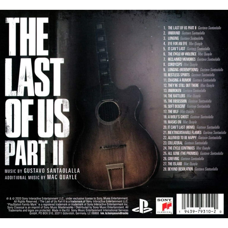 THE LAST OF US PART II サウンドトラック Santaolalla,Gustavo / Quayle,Mac - The Last of Us, Part II