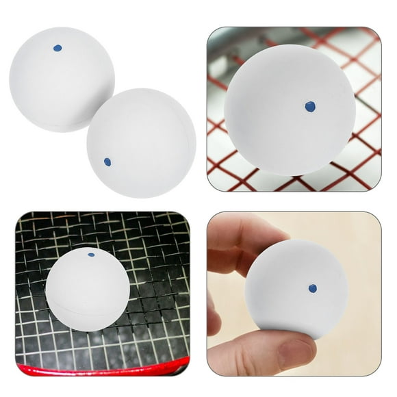 LOLIPPYY 2Pack Reaction Training Squash Training Ball Rubber White For Athletes And Beginners Indoor Outdoor Use