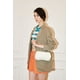 thumbnail image 2 of Bandolera JW PEI Joy para mujer, piel vegana y lona, color blanco, 2 of 7