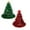 Green+Red, variant on Deago 2 Pack Christmas Tree Felt Party Hat - 14 inches tall Ugly Christmas Hat- Holiday Party Supplies Decor (Red)