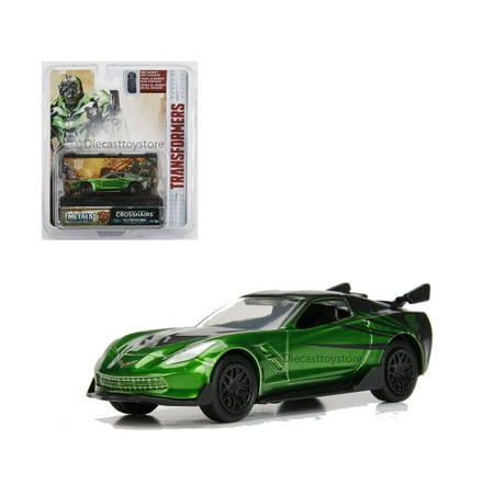 Corvette Earring - JADA 1:32 W/B METALS - TRANSFORMERS 5 - CROSSHAIRS - 2016 CHEVROLET CORVETTE STINGRAY DIECAST 98397