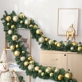 thumbnail image 1 of Deals of the Week Iumwxz Christmas Decorations Rattan Encrypted PVC Wreath Shopping Mall Window Door Frame Scenery Supplies Finished Green Rattan Christmas Discounts! Halloween, 1 of 6