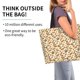 thumbnail image 2 of Fotbe Set With Peanut Bolsa Tote Estética de Lona con Estampado para Mujer - Bolsa Reutilizable de Hombro Casual para Vacaciones, Compras, Trabajo y Gimnasio, 2 of 8