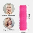 thumbnail image 2 of Small Size Hair Rollers Curlers Self Grip Holding, For Hairdressing, Design Gripping Sticky Cling Style For DIY Or Salon (15mm/0.6" 36PCS) Random Color, 2 of 7