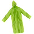 thumbnail image 3 of Poncho de lluvia de emergencia con capucha y bolsa de almacenamiento para deportes al aire libre verde-L Cola Chaqueta reutilizable de los impermeables, 3 of 8