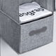 thumbnail image 5 of Colgador de lino y algodón Cateissary organizador de ropa con bolsillos gris, 5 of 6