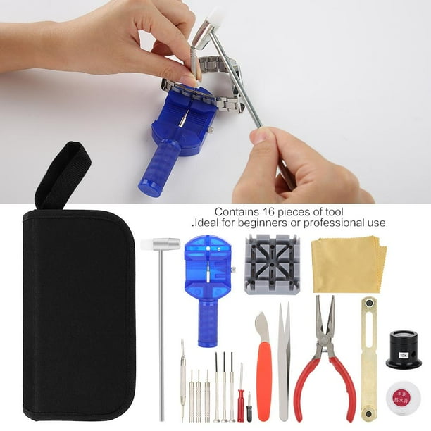 Mgaxyff Mgaxyff 19Pcs Watch Repair Tool Kit Band Changing Case Opener