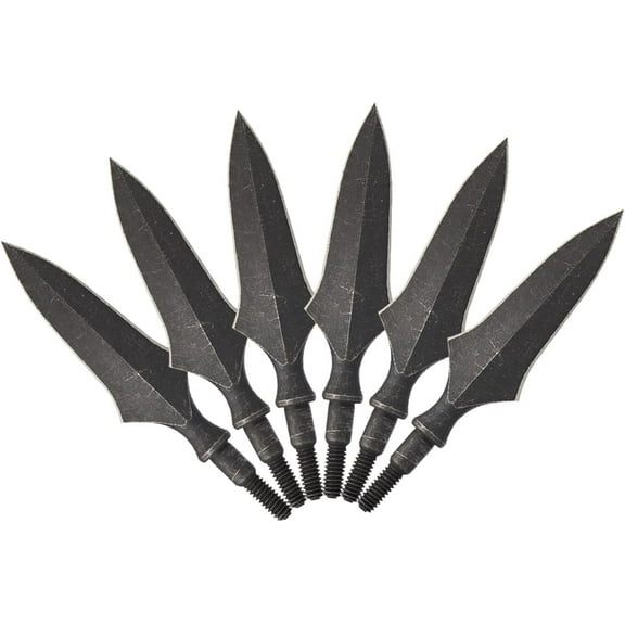 Pack of 6 200 Grain Arrowheads Hunting Broadheads for Archery Compound Recurve Bow