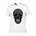 thumbnail image 6 of Unisex Black Skull Graphic T-Shirt, Short Sleeve Crew Neck Casual Tee, Gothic Style Shirt for Men and Women, 6 of 6