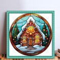 thumbnail image 2 of Hilo Algodón Bordado Punto Cruz Navidad Con Vidrieras 18 Quilates 20x20cm, 2 of 9