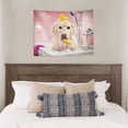 thumbnail image 4 of Kdxio Dog Sitting In Bathtub With Duck On Head Wall Hanging Tapestries Banner For Bedroom College Dorm Home Living Room Party Decor 29X37 In, 4 of 8