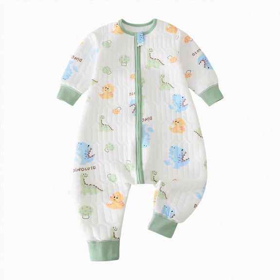 CAUYDY Boys Sleepers for Newborn Baby Clothing Preemie Long Sleeve Romper Fall Winter Infant Boy Pajamas Toddler Bodysuit 3 6 9 12 18 24 Months Light Blue for Sizes 6-12 Months