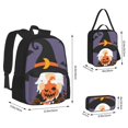 thumbnail image 2 of Fotbe Halloween Gnomes Set Escolar 3 en 1 para Niños - Mochila Duradera con Lonchera Aislante y Estuche para Lápices - Mochila Escolar para Niños y Niñas, 2 of 7