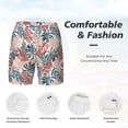 thumbnail image 5 of Lsque Mens Swim Trunks Tropical Leaves Pattern - Bathing Suit Compression Liner - Beach Swim Shorts Swimwear - (S-3XL) - Stretch Quick Dry -Medium, 5 of 9