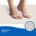 thumbnail image 4 of Kenney® Inside the Shower Textured Rubber Bath Mat with Suction Cups, 27.5" L x 15.5" W, Off White, 4 of 6