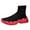 D, variant on Womens Mens High Top Fashion Sneakers Slip on Socks Shoes Casual Comfortable Knitted Chunky Walking Shoes