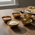 thumbnail image 2 of Brass Serving Bowls for Kitchen & Dining | Traditional Indian Katori Set for Curry, Dal, Rice & Snacks | Durable Food Serveware (4 x 4 x 2 inch), 2 of 7