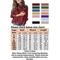 thumbnail image 2 of Autumn Winter Knitwear Womens Solid Color Knitted Pullover Stretchy Soft Cowl Turtleneck Loose Long Sleeve Knit Sweater Jumper Shirt Top, 2 of 3